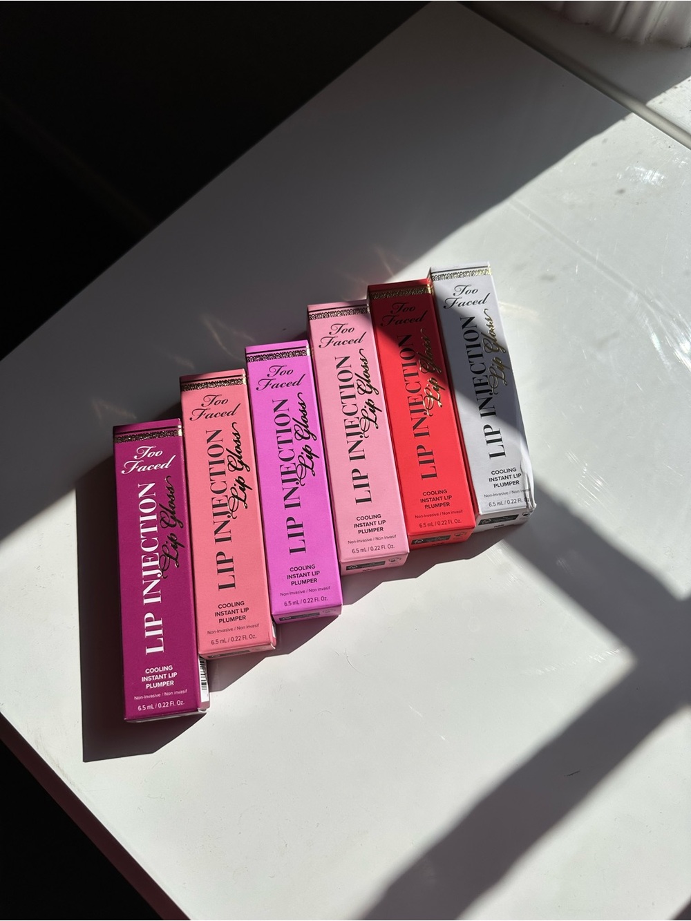 Too Faced Lip Injection Cooling Instant Lip Plumpers Bundle of 6 NEW